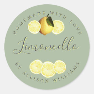 Étiquette de Limoncello fait maison sur mesure