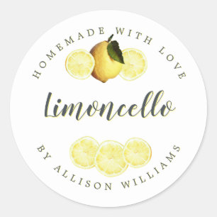 Étiquette de Limoncello fait maison sur mesure