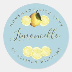 Étiquette de Limoncello fait maison sur mesure