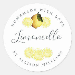 Étiquette de Limoncello fait maison sur mesure