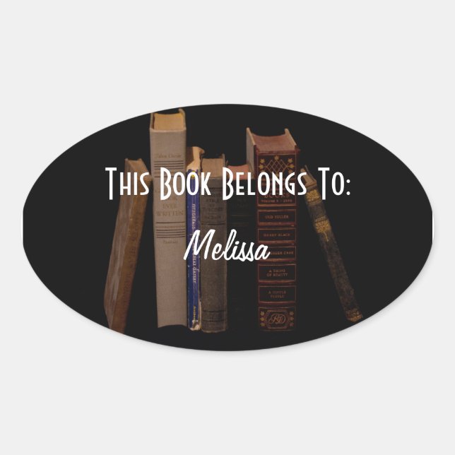 Étiquette de livre personnalisable (Devant)