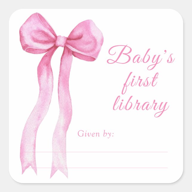 Étiquette de livre pour Baby Shower - livre pour b (Devant)