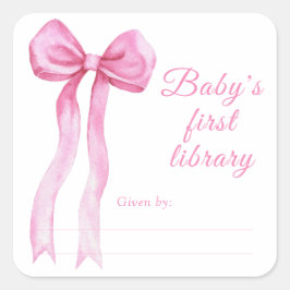 Étiquette de livre pour Baby Shower - Livres pour 
