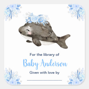 Étiquette de livre pour Baby Shower sur le thème d