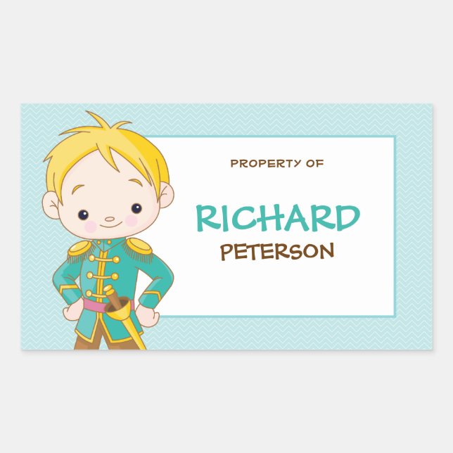 Étiquette de livre Royal Blonde Prince / étiquette (Devant)