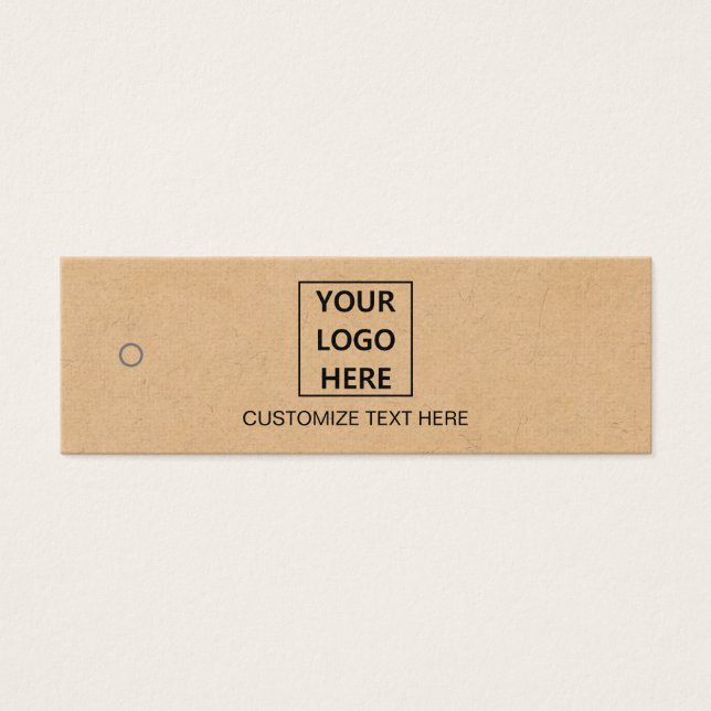 Étiquette de logo personnalisé moderne Kraft Paper (Devant)