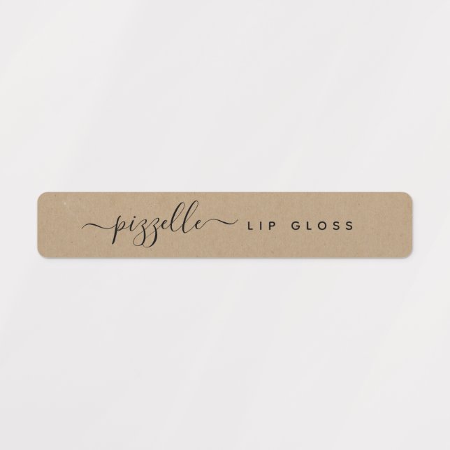 Étiquette de Maquillage - Gloss pour Lèvres, Baume (Design 1)