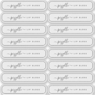 Étiquette de maquillage transparent translucide, b
