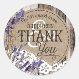 Étiquette de Mariage campagnard rustique en dentel