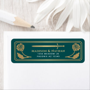 Étiquette de Mariage Épée Médiévale Fantastique Sa