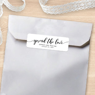 Étiquette de Mariage Favori Relax Script Répandre 