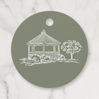 Étiquette de Mariage Initiale Gazebo