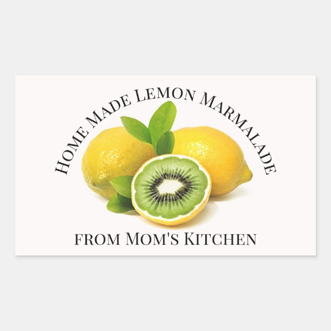 Étiquette de Marmalade de citron maison (Devant)