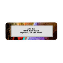 Étiquette de messagerie coloré