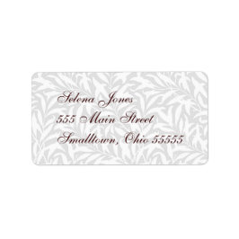 Étiquette de messagerie mariage blanc Lacy personn