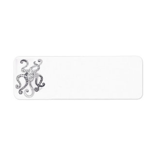 Étiquette de messagerie octopus