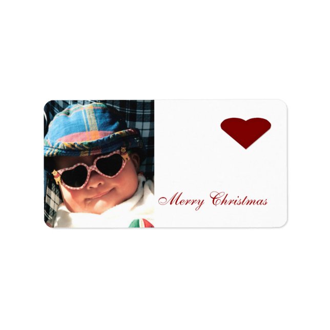 Étiquette de messagerie photo (Devant)