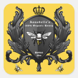 Étiquette de miel Hérald Crown Personnaliser