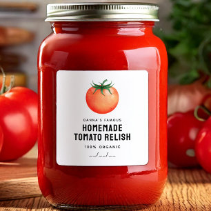 Étiquette de mise en conserve de condiment à la to