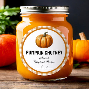 Étiquette de mise en conserve de la chutney de cit