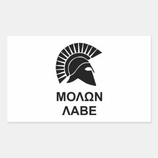 Étiquette de molon de Sparte