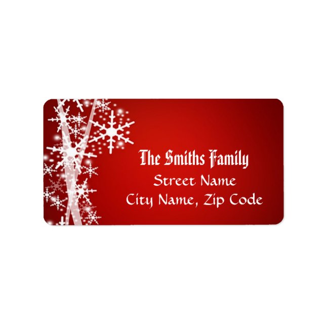 Étiquette de Noël (Devant)