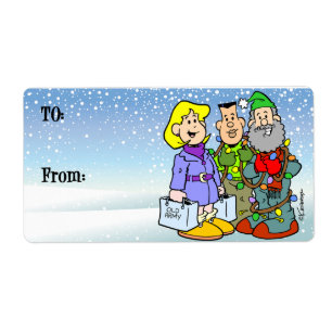 Étiquette de Noël
