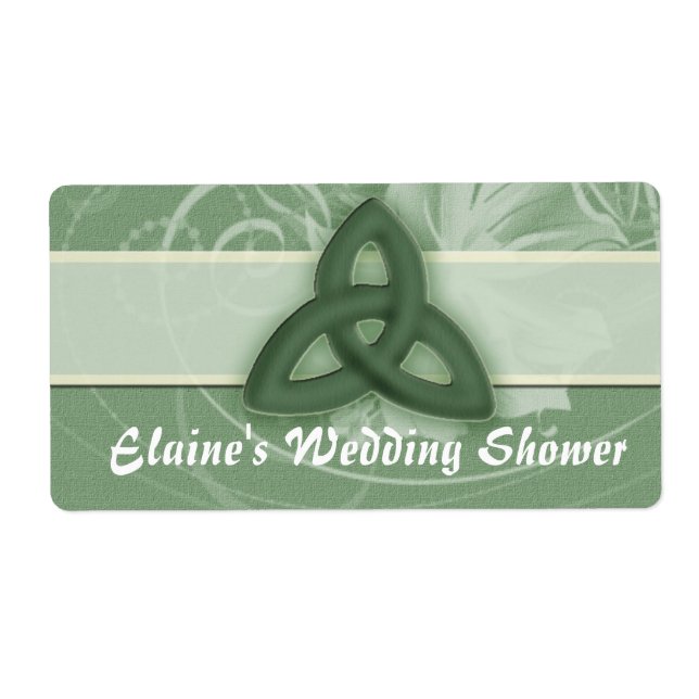 Étiquette de noeud celtique irlandais pour wedding (Devant)