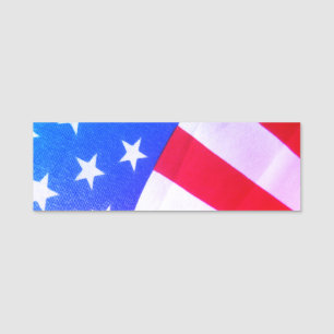 Étiquette de nom classique du drapeau des États-Un