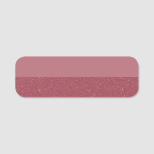 Étiquette de nom classique en or rose personnalisé