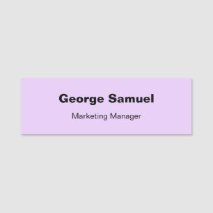 Étiquette de nom classique pour employé de société