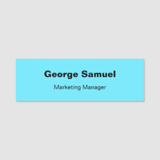 Étiquette de nom classique pour employé de société