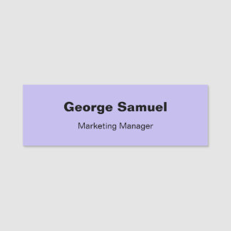 Étiquette de nom classique pour employé de société