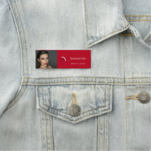 Étiquette de nom de carte de visite de maquillage