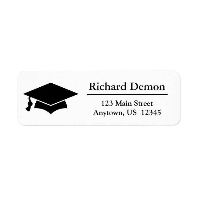 Étiquette de nom de diplôme (Devant)