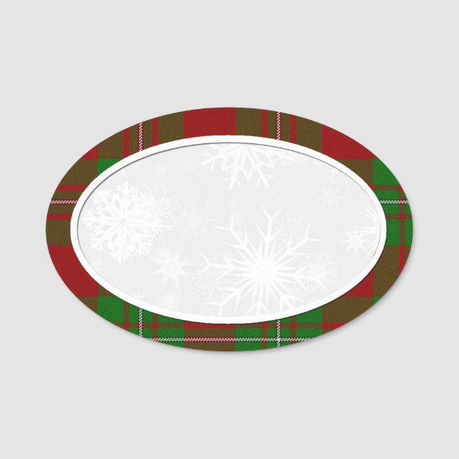 Étiquette de nom de la carte MacGregor Snowflake (Devant)