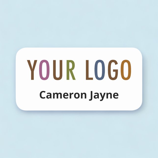 Étiquette de nom de l'employé Logo personnalisé Pl (MISOOK Employee Name Tag)