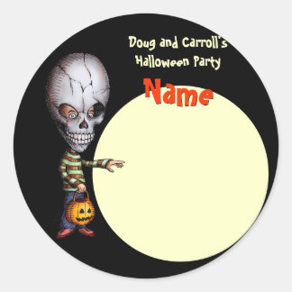 Étiquette de nom de partie de Halloween - enfant