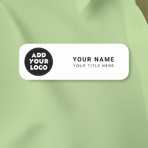 Étiquette de nom de personnel avec logo personnali