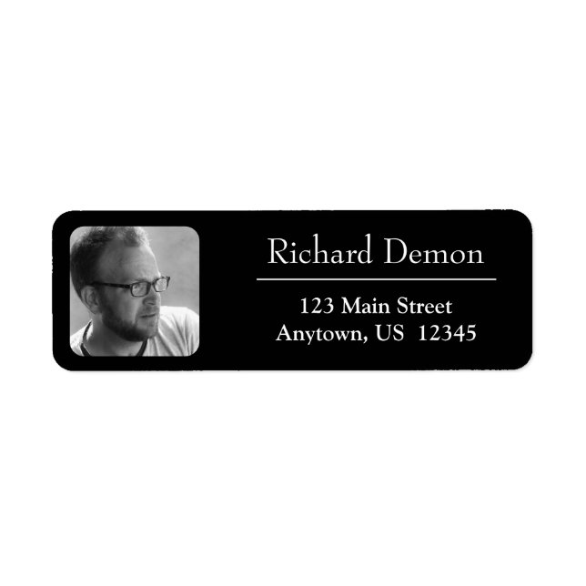 Étiquette de nom de photo (Devant)