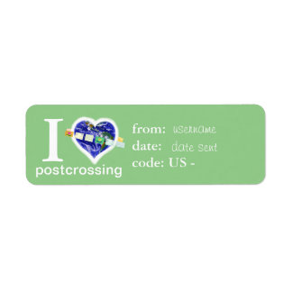 Étiquette de nom de plaisir après la traversée