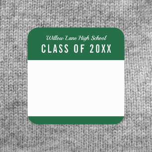 Étiquette de nom de réunion de classe de couleur m