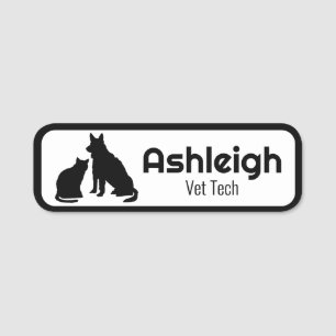 Étiquette de nom d'entreprise pour animaux