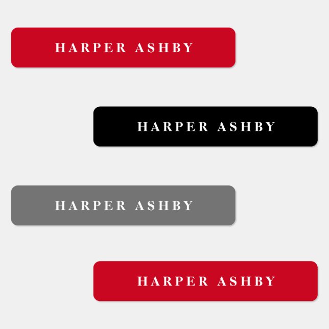 Étiquette de nom moderne étanche couleurs de l'éco (Groupe)