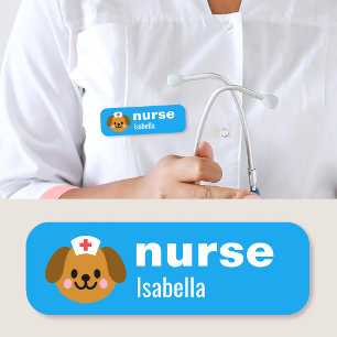 Étiquette de nom personnalisée pour infirmière Sim