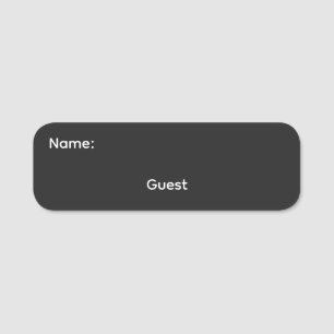 Étiquette de nom pour invité