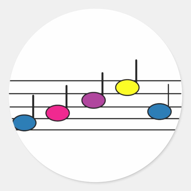 Étiquette de note de musique (Devant)