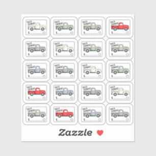 Étiquette de paiement de camion Tracker Charges Pl