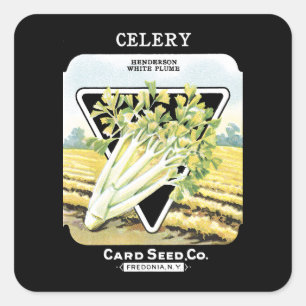 Étiquette de paquets de semences Celery