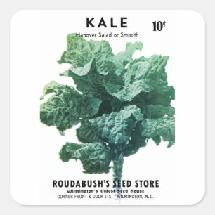Étiquette de paquets Kale Seed